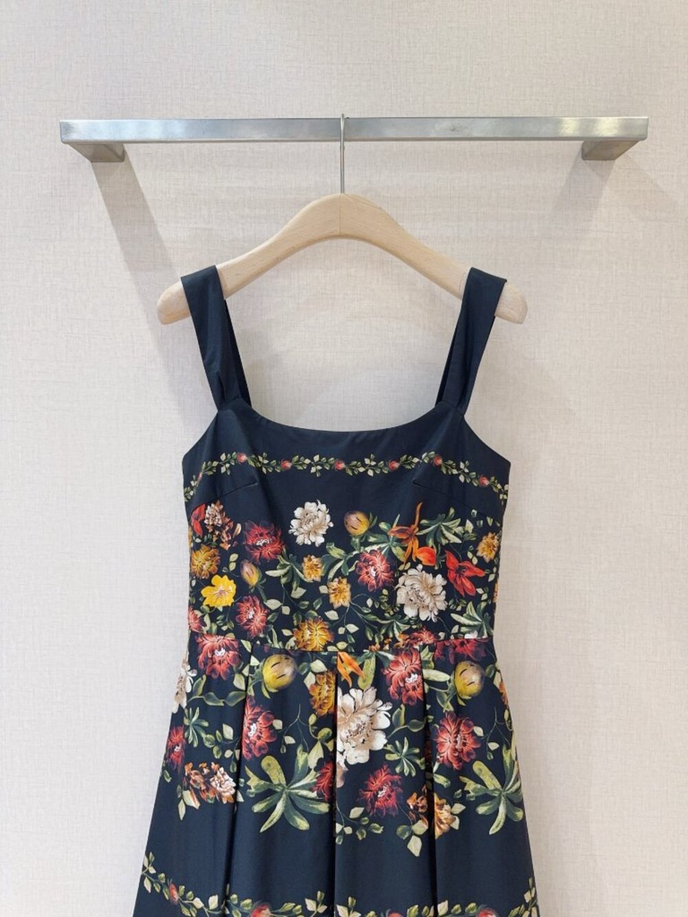 Agua by Agua Bendita Navy Blue Floral Slip Dress - Picture 2 of 7